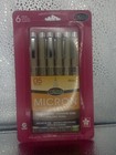 Pigma Micron 6 Pack Pen Set Earth Colors  45mm  30069 Sakura 