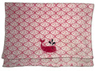 Sadie   Scout Pink Whale Baby Girl Blanket White Soft Fleece Security Squirt