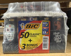 Bic Skull Lighters Bulk 50 Pack   3 Bonus Classic Maxi Special Edition Tray