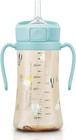 Flip Top Spill Proof Sippy Cup  Ppsu  Bpa Free  10 Oz  Stage 2 Straw For Toddler