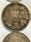 Canada Silver Quarters - 1872h  1874h  1880h  1882h  1883h  1888