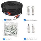 200ft Bnc Video Power Security Camera Cable 2 Pack 2x Bnc Cables