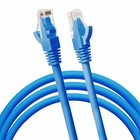 Cat6 6ft Patch Cord Cable 500mhz Ethernet Internet Network Lan Rj45 Utp Blue