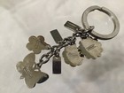 Coach Mix Charms Key Chain  Daisy Flowers  Butterfly   Coach Metal Charms