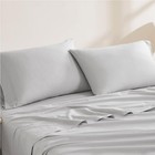 Luxury Cotton 144 Thread Count Organic Light Grey Standard Pillowcase Set