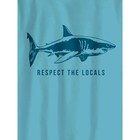 Boys Wonder Nation Respect The Locals Graphic T-shirt Tee Blue