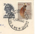 1963 Papua New Guinea Cover 3d 5d Pictorial Franking Goroka To Oregon Usa
