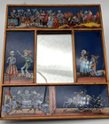 Mexican Day Of The Dead Skeleton Wall Mirror Reverse Painted Scenes