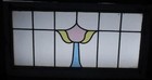 Old English Leaded Stained Glass Window Transom Abstract 34  X 17 3 4 