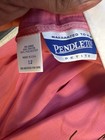 Vintage Pendleton Petite Skirt Pink Rayon Blend Size 12 Made Usa Career