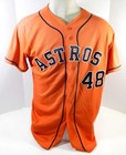 2013-19 Houston Astros  48 Game Used Orange Jersey Nameplate Removed 46 Dp25518