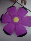 Transformable Toy For Kids  Flying Disc And Ball With Led Lights  pink 