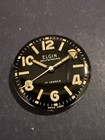Vintage Elgin Dial hands For Selfwinding Swiss Canteen Diver Watch 25 8mm Black