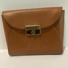 Vintage Brown Leather Bank Wallet Seattle First National Bank 1956 Round Robin