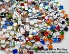 1100pcs 10 Colors Iridescent Mosaic Tiles For Crafts Bulk  2 2lbs Crystal Glass