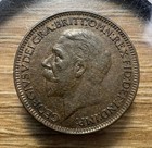 1926 Farthing Great Britain George V - Actual Coin Shown - Free Shipping Inv 299