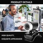 Usb Webcam With Microphone  0 3mp Pc Camera Web Camera 360 Degree Swivel Clip On