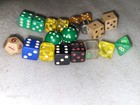Lot Of Vintage Dice Gambling Casino Bakelite Wood Metal