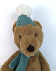 Manhattan Toy Brown Teddy Bear Hat   Scarf Stuffed Plush 13  Cute Gift