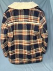 Vintage Dee Cee Ranchwear Plaid Sherpa Lined Jacket Size 40 Western