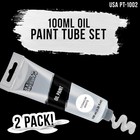2 - 100ml Tubes U s  Art Supply Titanium White Artists Oil Color Paint  Painting