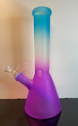 Frosted Colorful Bong With Ice Catcher Tobacco Smoking Water Pipe Hookah