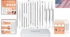 15 Pcs Professional Blackhead Remover Kit - Stainless Steel Pimple Popper Tools
