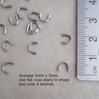 100 Stainless Steel 5mm Wire Protectors 0 7mm Hole 316 Surgical Grade