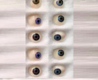 New Artificial Mix Eyes Dr bawa Vintage Antique Glass Human Prosthetic Eyes