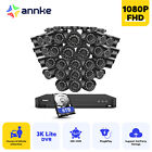 Annke 32ch 5mp 5in1 Dvr Outdoor 1080p Cctv Security Camera System Ai Detection