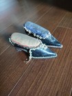 Pair Of Antique Shoe Beaded Pincishions