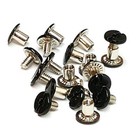 Premium 3 8  Black Oxide Chicago Screws With Grips 10 Pk