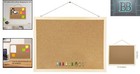 15 7  X 11 81  Cork Bulletin Board With Elegant Oak Wood Frame - Wall Mounted