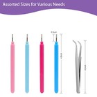 9 Pcs Pink Slotted Quilling Tool Set Multifunctional Paper Craft Tools
