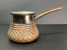 Vintage Copper Coffee Pot With Brass Handle