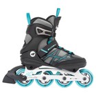 K2 Skates Women s Alexis 80 Alu Gray cyan Inline Skates  i220201601 