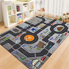 Kids Rug Play Mat Great For Playing With Cars And Toys educational Kid Road And
