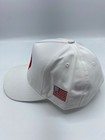 Rare White Maga Trucker Hat Red Cap Patch Make Anerica Great Again Trump 45-47