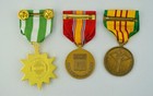 Vietnam War Veteran Service Medal Set - Lot Of 3 Full Size Medals Made In The Us