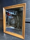 A Beautiful Wood Frame Vintage 1970   s Miller Lite Beer Mirror Bar Sign Usa