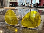 B l Ray Ban Aviator 1 10 12k Gf Gold Filled Scratched Yellow Lens Vintage