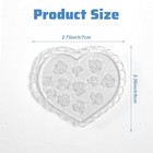 Flower Polymer Clay Molds 8pcs 3d Flowers Nail Mold Silicone Nail Tools 