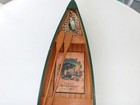 Wooden Canoe Boat Dealer Advertising Piece  34  Long
