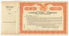 Lukens Steel Company Stock Certificate