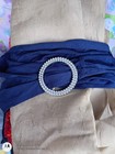 New 20 Royal Blue Spandex Stretch Chair Cover Sashes Wedding Party -