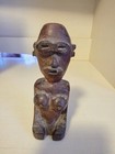 Two Sided Vintage African Tribal Wooden Handcarved Figure Sculpture Statue 5 5 