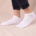 Mens Womens 3-12 Pairs Solid Black White Cotton Sports Ankle Low Cut Socks