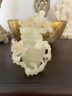 Chinese Carved Light Green Jade Urn  Likely From The Qing Dynasty 