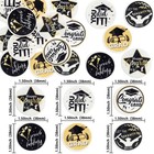 Ephlyn 54pcs Edible 2026 Graduation Cupcake Toppers Wafer Paper Grad Cap Cupc   