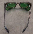 Green Tinted Glass Lens  Safety Glasses W  Side Shields   Vintage Workplace Tool
